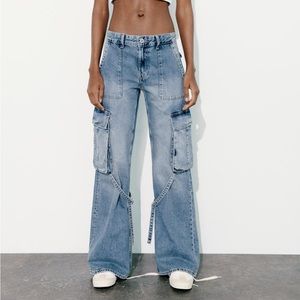 Brand new Zara cargo jeans